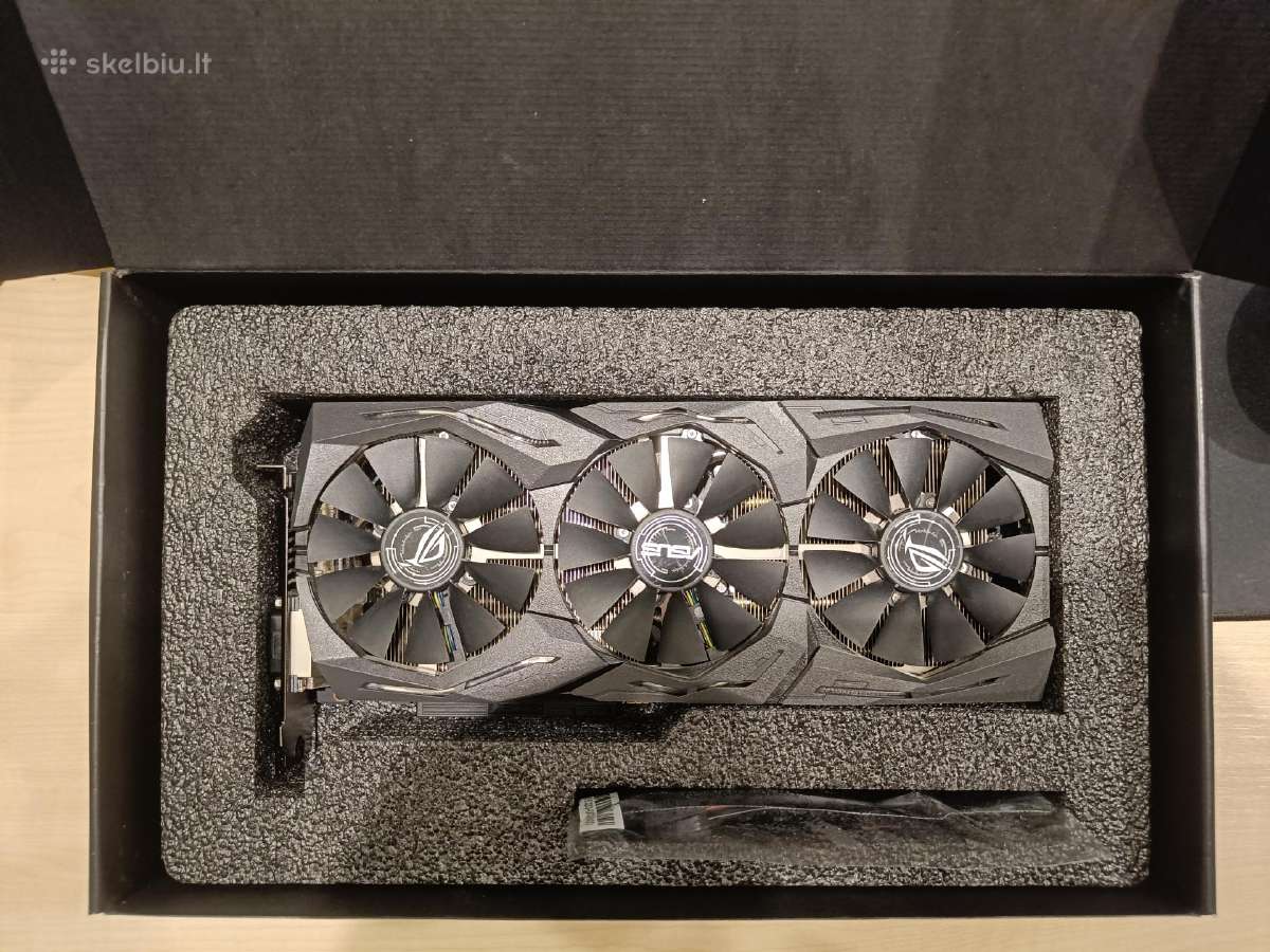 Rog Strix 1080 ti 11gb pilna komplektacija - nuotraukos Nr. 10