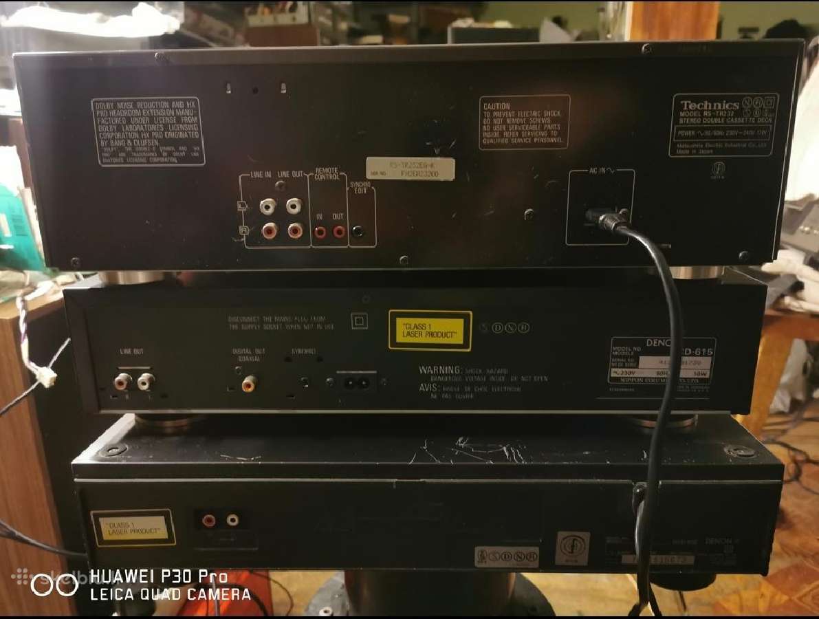 Technics RS Tr232 ir CD denon Dcd 615, 600 - nuotraukos Nr. 2