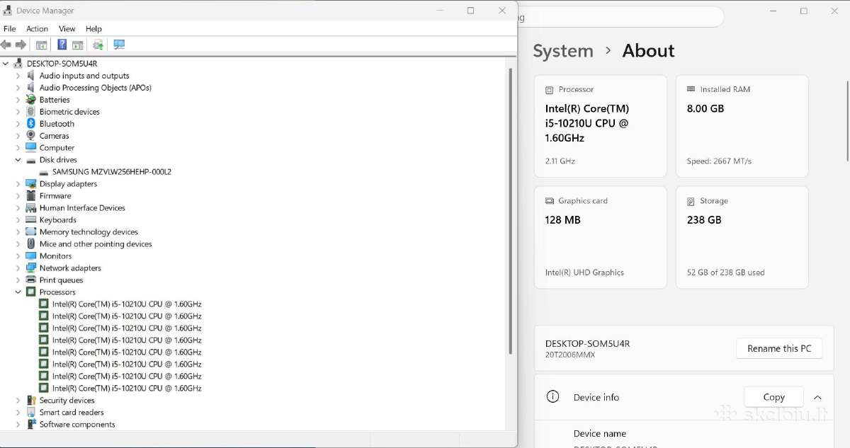 Lenovo Thinkpad X13 Gen1 - nuotraukos Nr. 5
