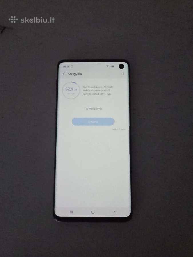 512gb talpos atminties Samsung Galaxy s10 - nuotraukos Nr. 3