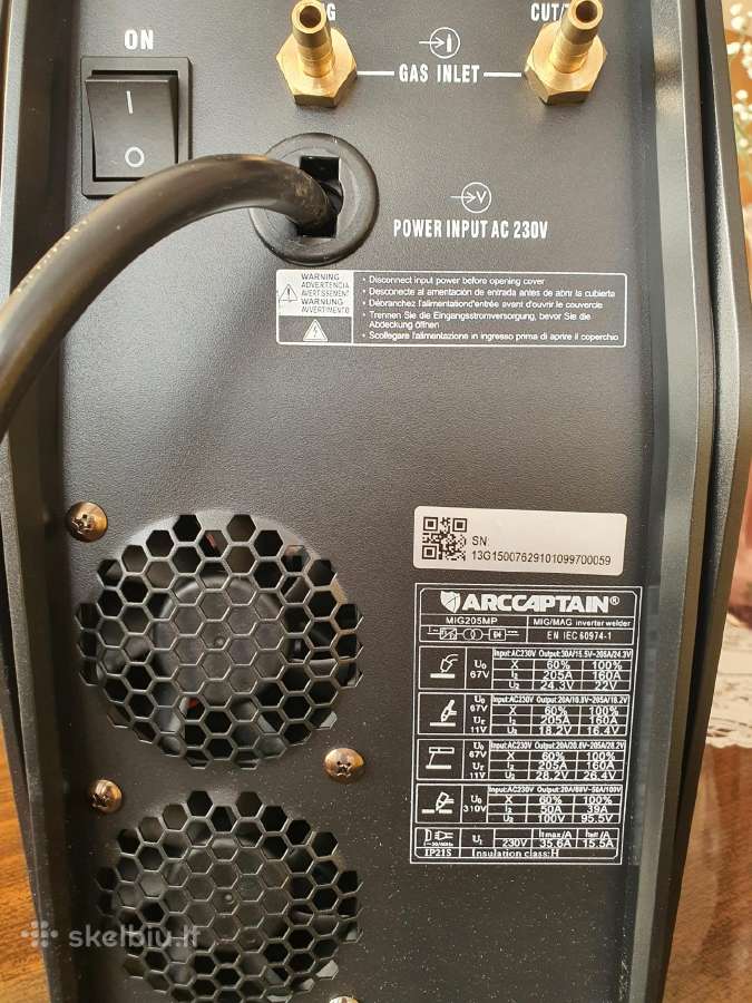 Parduodu suvirinimo aparatą Arccaptain 205mp 9in1 - nuotraukos Nr. 5