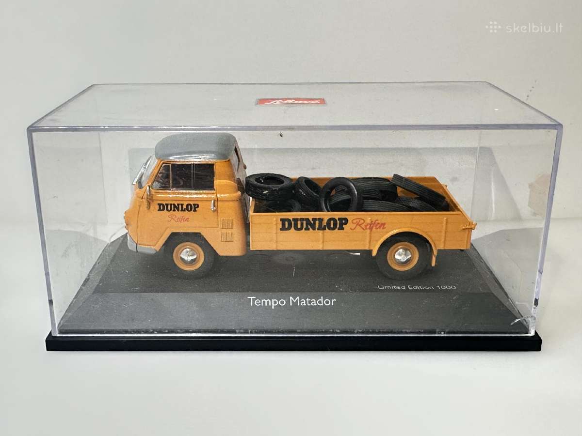 Tempo Matador Dunlop 1952 padangos oranž. 1:43 - nuotraukos Nr. 2