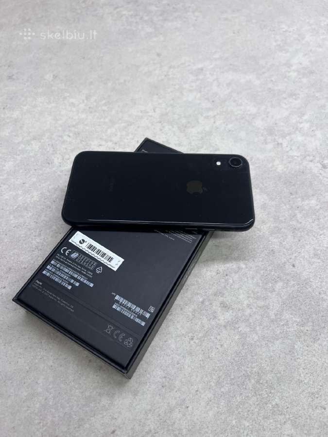 iPhone Xr 64 GB juodas - nuotraukos Nr. 3
