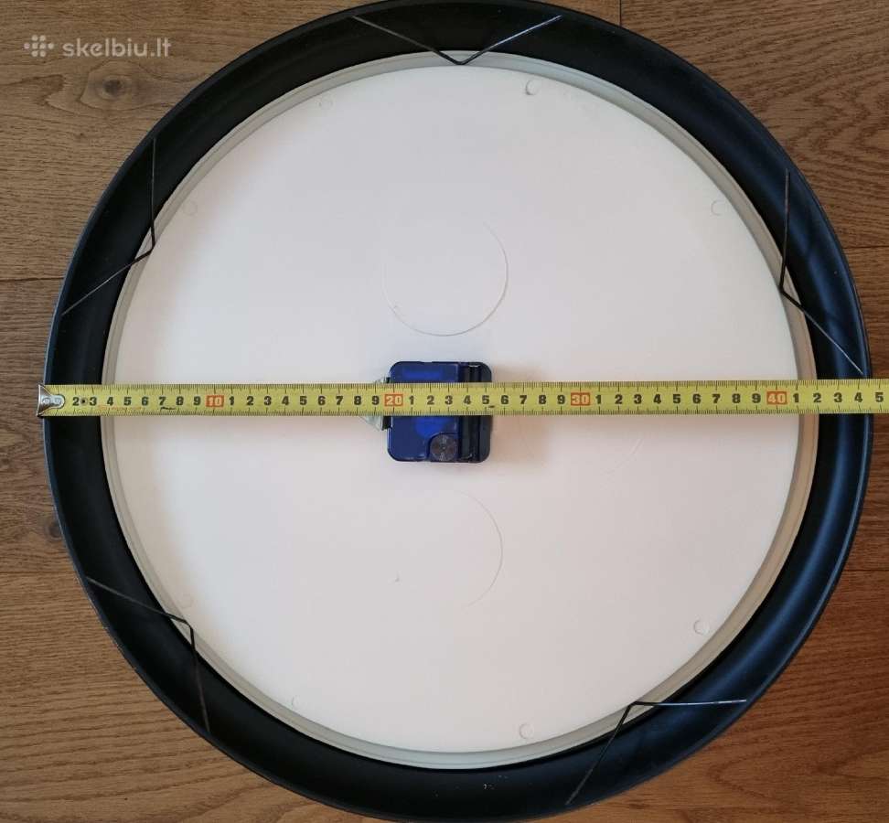Sieninis laikrodis „New Castel“ – 45 cm, baltas - nuotraukos Nr. 2