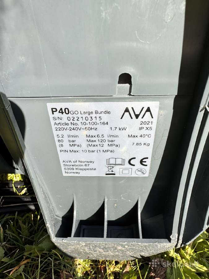 AVA P40 aukšto slėgio aparatas - nuotraukos Nr. 4