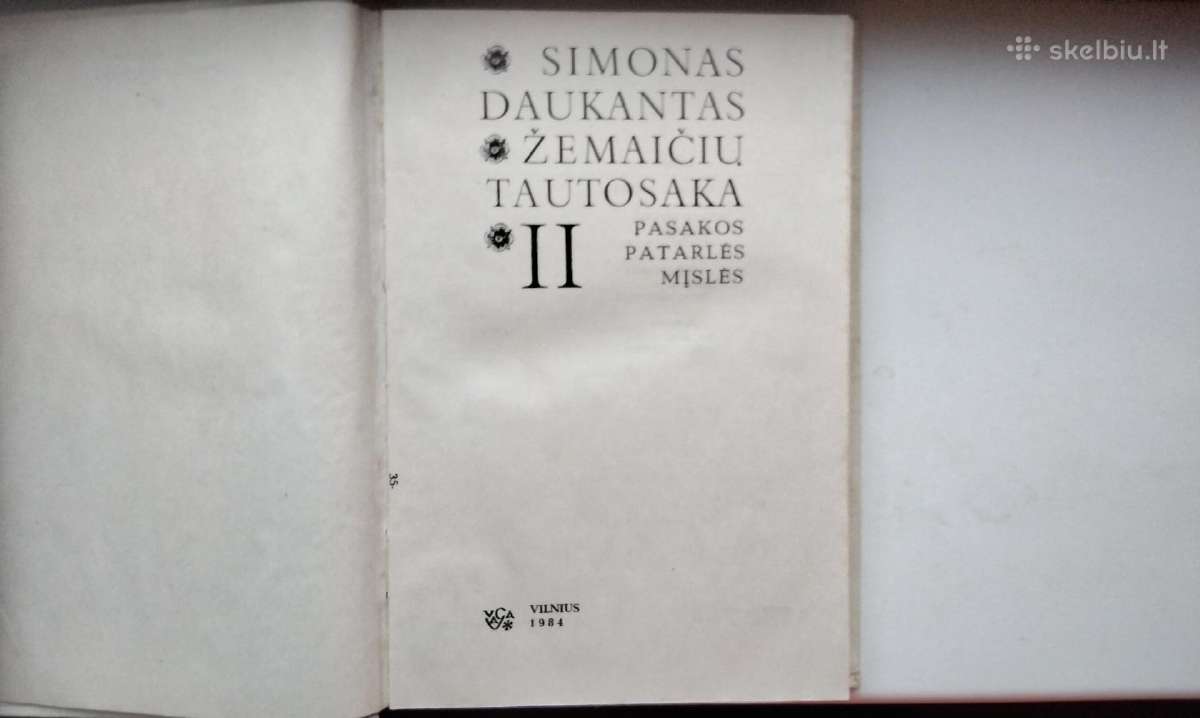 S. Daukantas. Žemaičių tautosaka. Pasakos, patarlė - nuotraukos Nr. 2