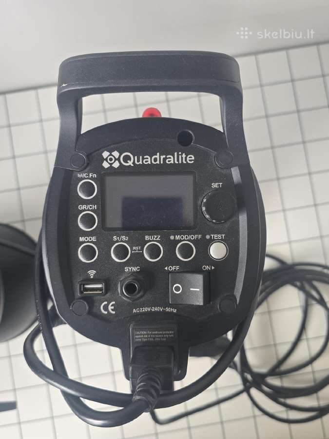 Quadralite pulse pro x600 blyksčių komplektas - nuotraukos Nr. 2