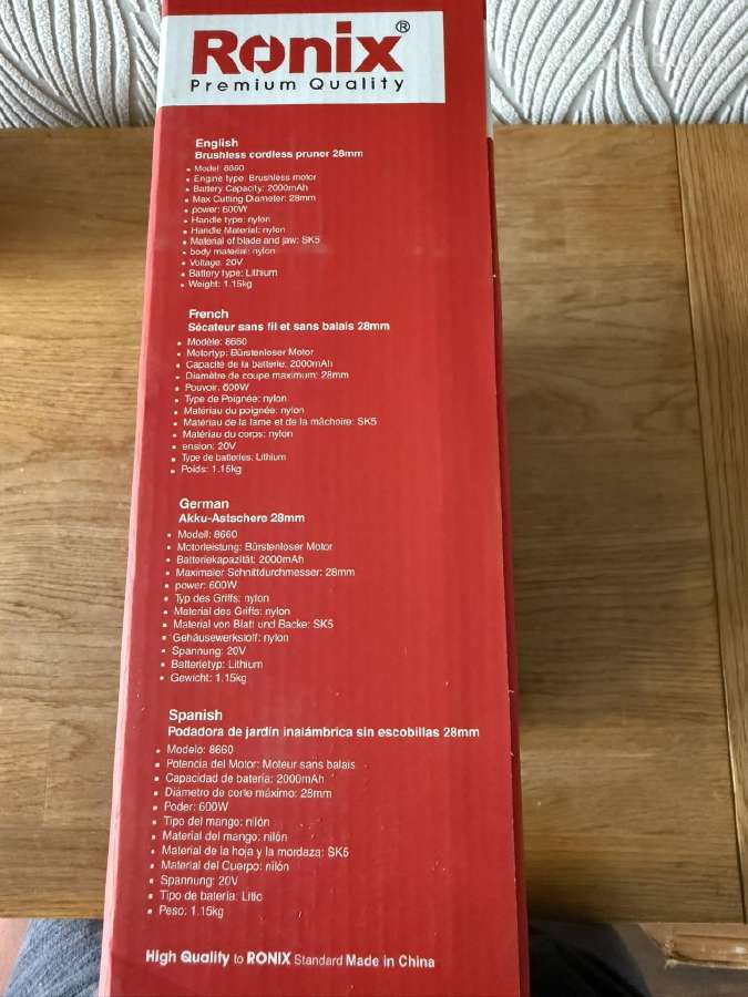 Akumuliatorinis sekatorius genėjimo žirklės - nuotraukos Nr. 10