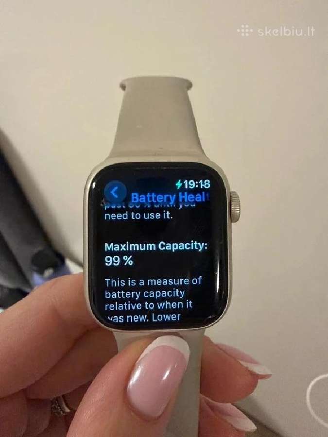 Apple watch 9 starlight 41mm. GPS - nuotraukos Nr. 3