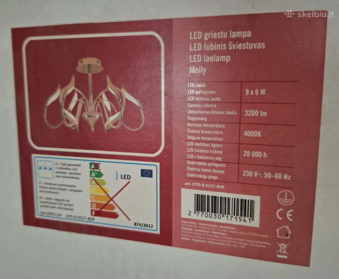 LED lūbinis šviestuvas - nuotraukos Nr. 2