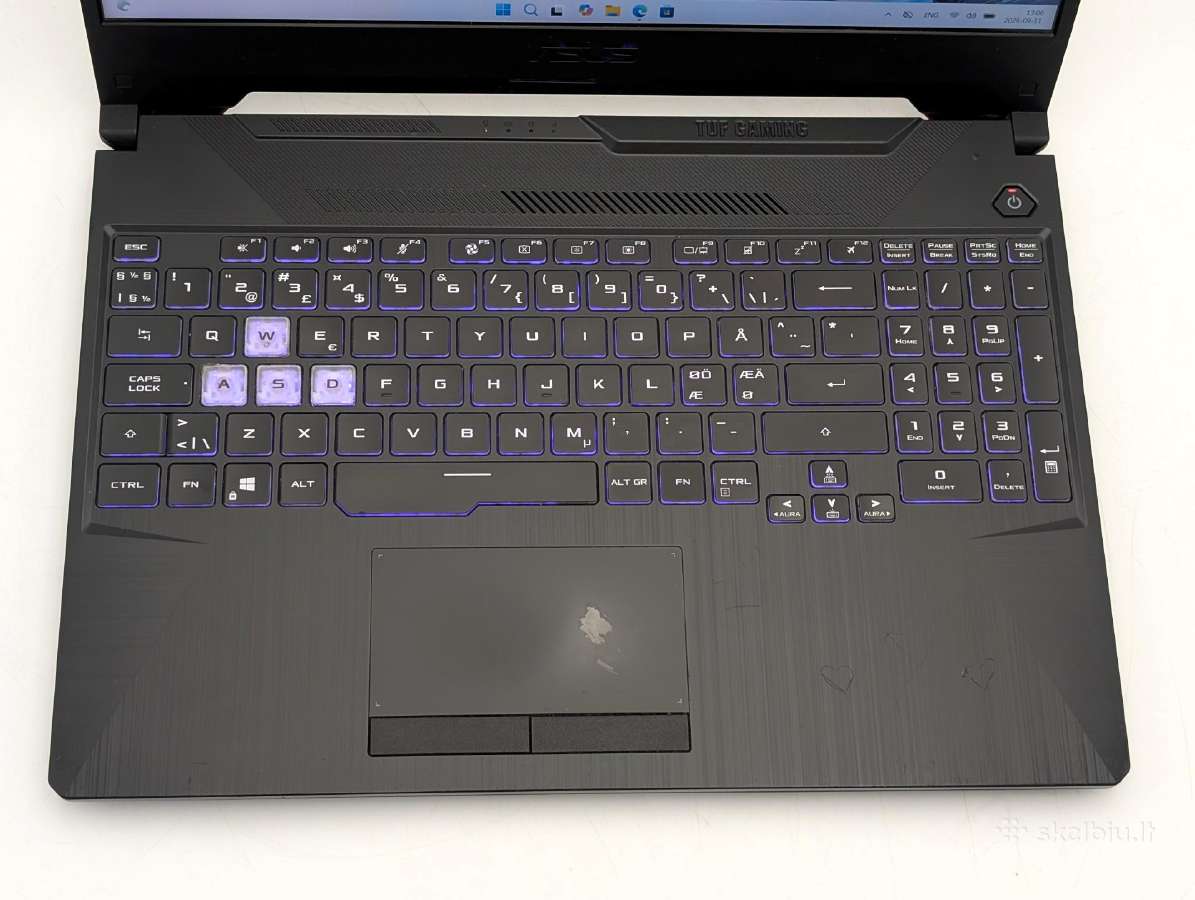 Asus Tuf Gaming F15 i5-10300h Gtx 1650 16gb 512gb - nuotraukos Nr. 4