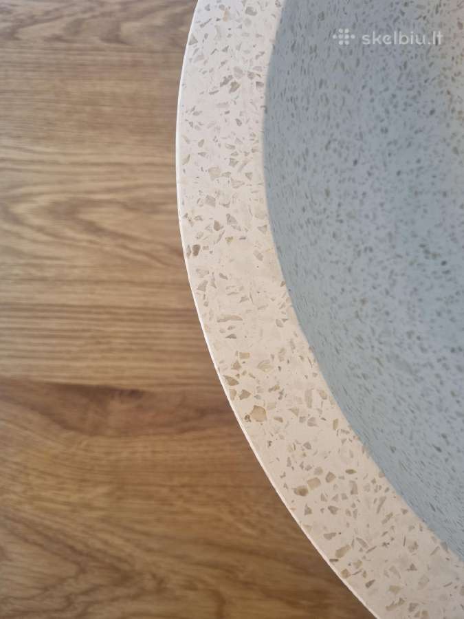 Terrazzo apvali kriauklė - nuotraukos Nr. 4