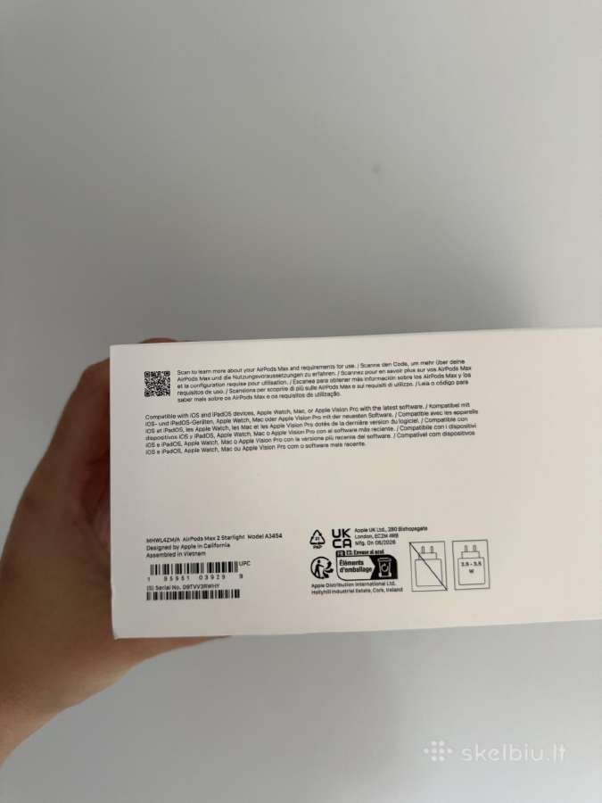 Labai geros būklės airpods max2 ausinės - nuotraukos Nr. 3