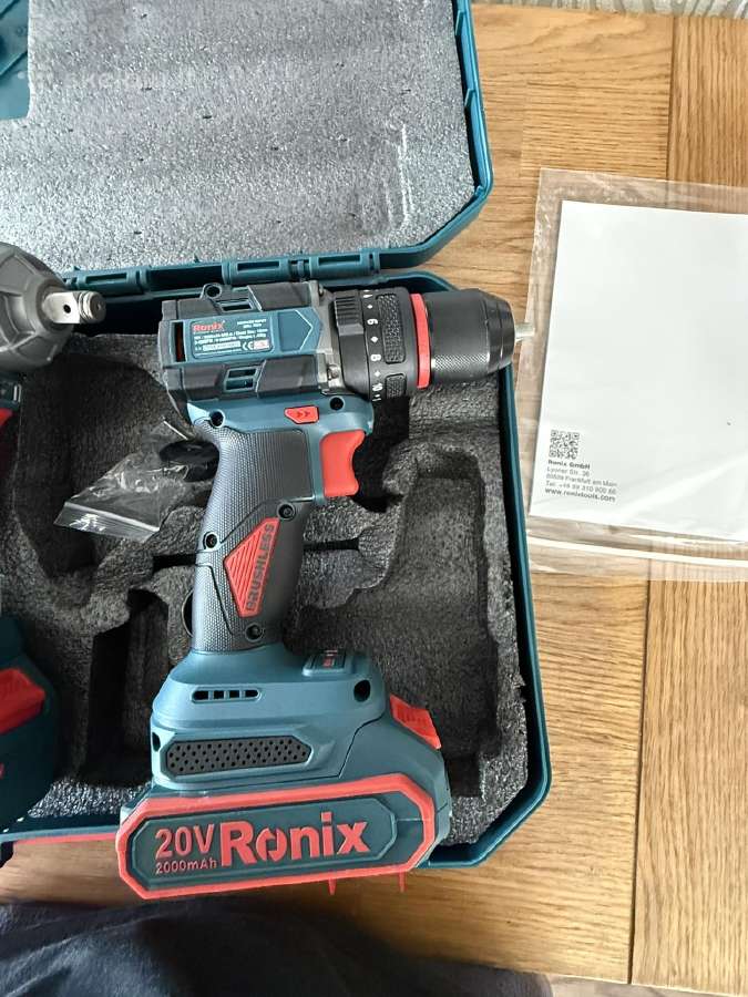2 įrankių rinkinys smūginis gręžtuvas ir smūginis - nuotraukos Nr. 15
