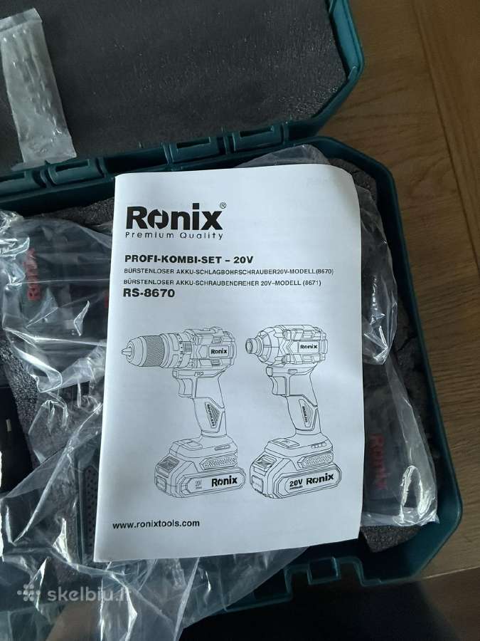 2 įrankių rinkinys smūginis gręžtuvas-suktuvas - nuotraukos Nr. 19