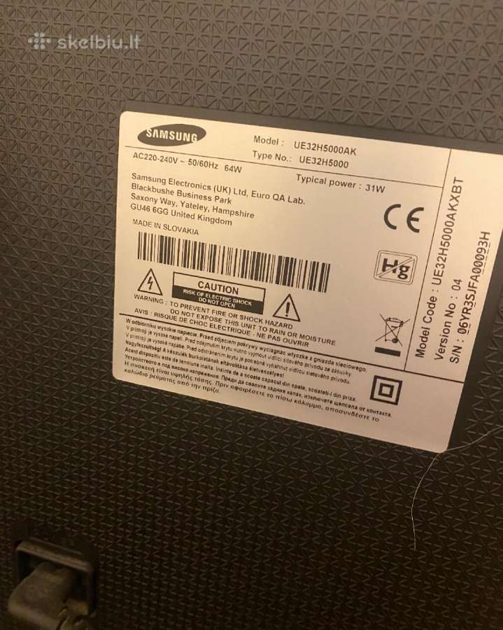 Samsung 32" Full HD televizorius (monitorius) - nuotraukos Nr. 2