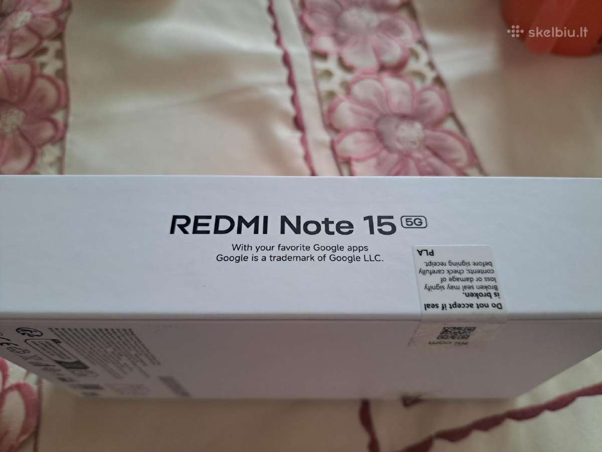Xiami Redmi Note 15 5G 128 nejunktas Neišpakuotas - nuotraukos Nr. 2