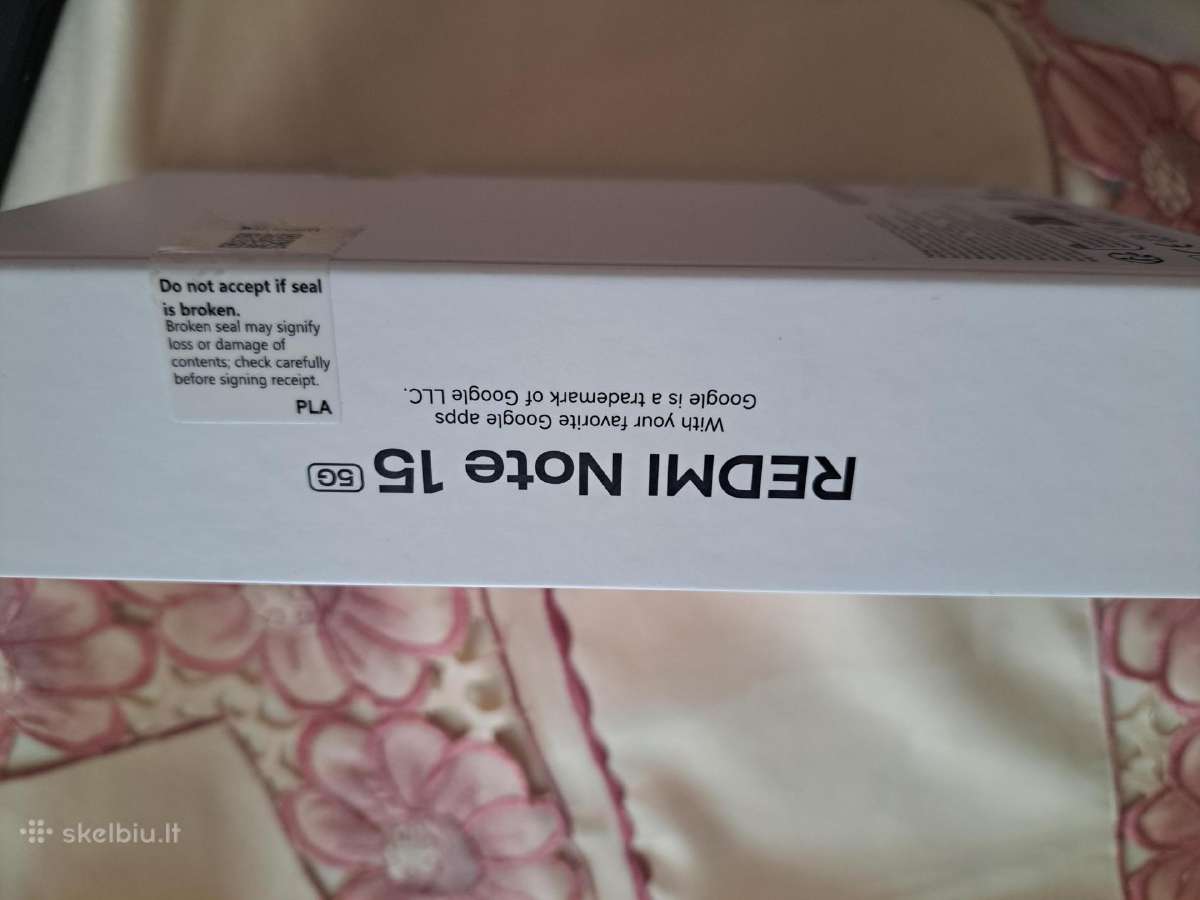 Xiami Redmi Note 15 5G 128 nejunktas Neišpakuotas - nuotraukos Nr. 3