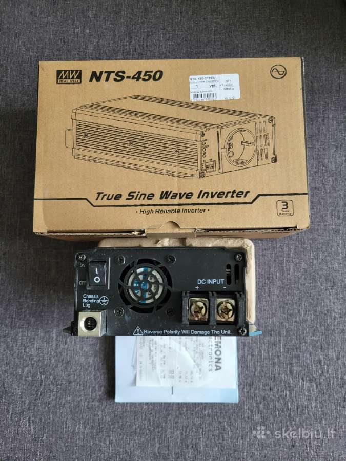 Įtampos keitiklis (inverteris) Meanwell 12v , 450w - nuotraukos Nr. 3