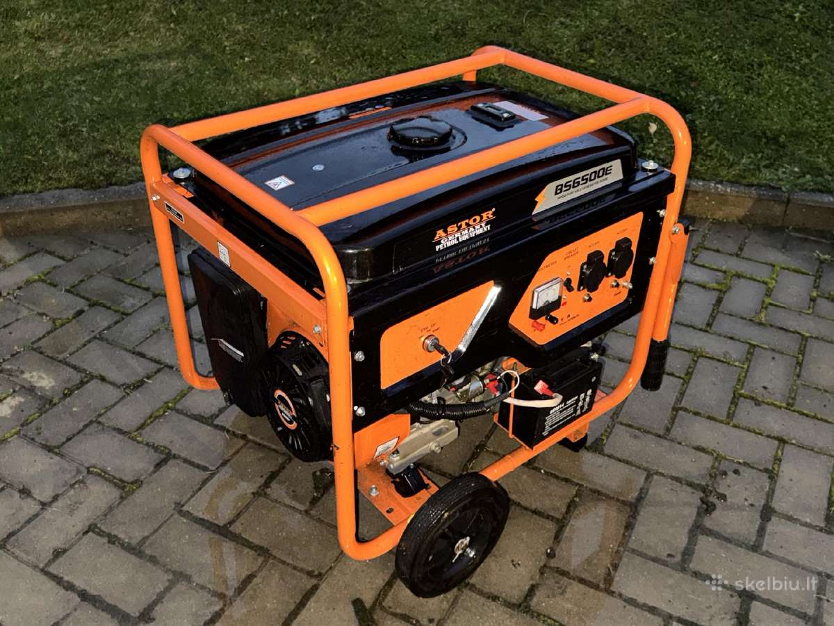 Benzininis generatorius 5.5kw Astor Bs6500e - nuotraukos Nr. 2
