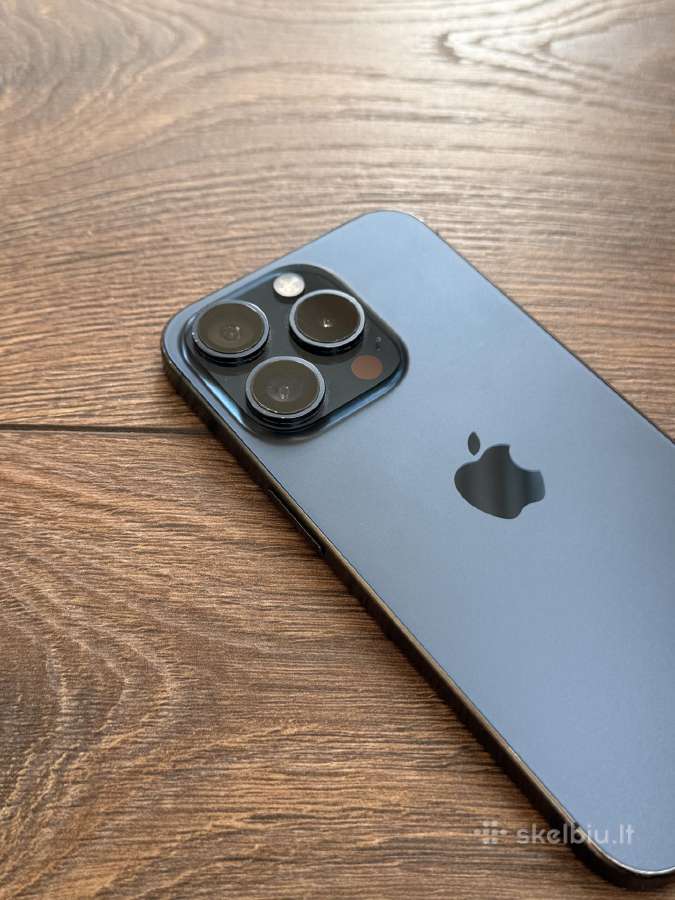 Apple iPhone 15 Pro 128gb Blue Titanium - nuotraukos Nr. 2