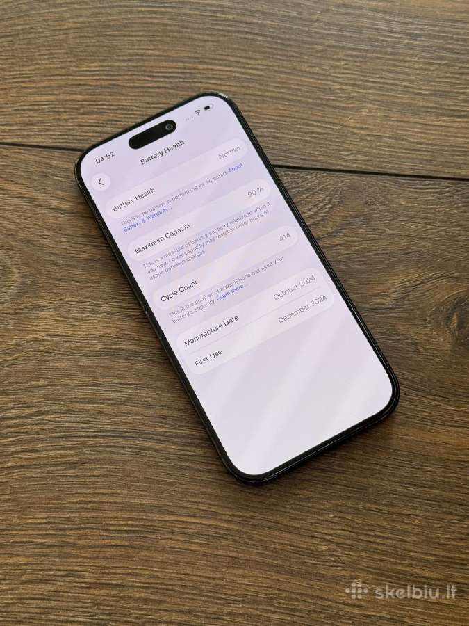 Apple iPhone 16 Pro 512gb Black Titanium - nuotraukos Nr. 5