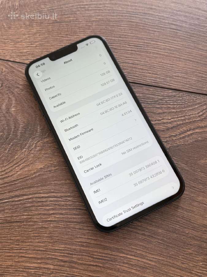 Apple iPhone 14 Plus 128gb Black 10/10 BH: 100% - nuotraukos Nr. 8