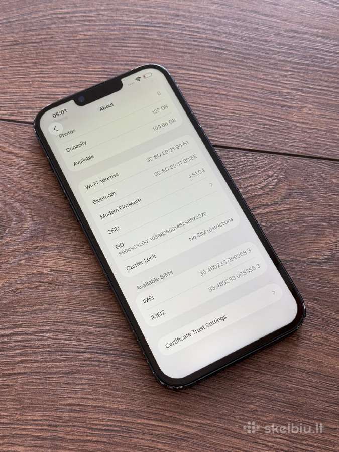Apple iPhone 14 Plus 128gb Black BH:100% - nuotraukos Nr. 8
