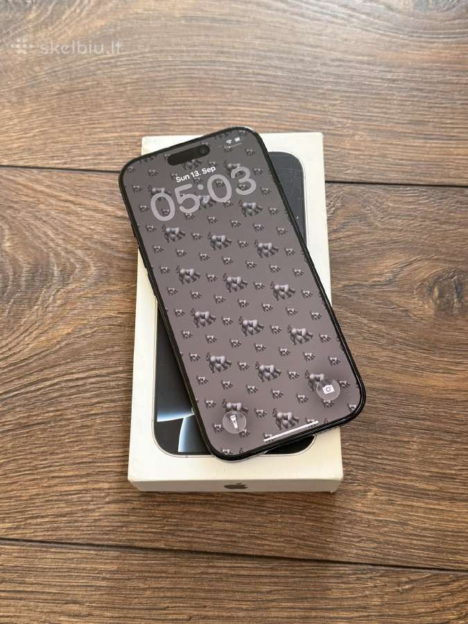 Apple iPhone 16 Pro 256gb Black Titanium - nuotraukos Nr. 3