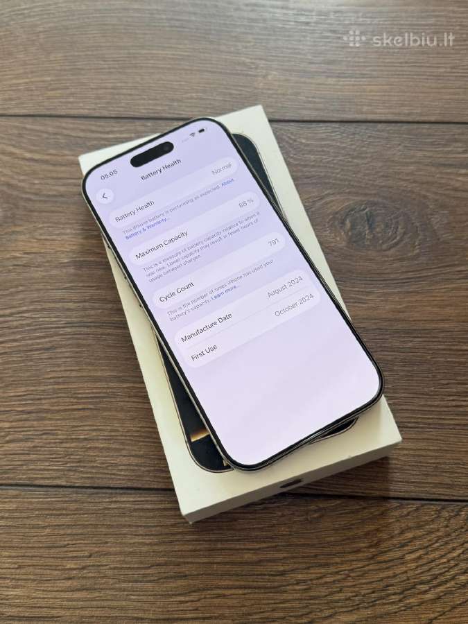 Apple iPhone 16 Pro 256gb Natural Titanium - nuotraukos Nr. 6