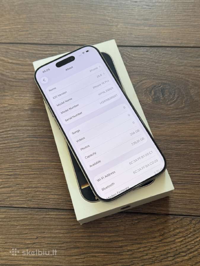 Apple iPhone 16 Pro 256gb Natural Titanium - nuotraukos Nr. 7