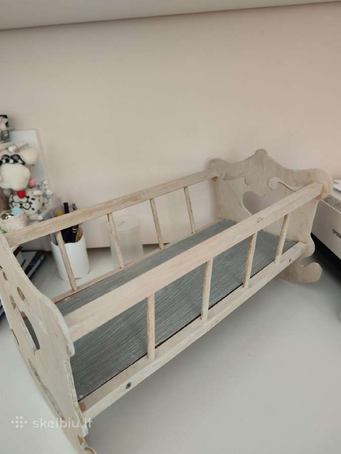 Reborn tikroviška lėlė, lovytė, kėdė. - nuotraukos Nr. 8