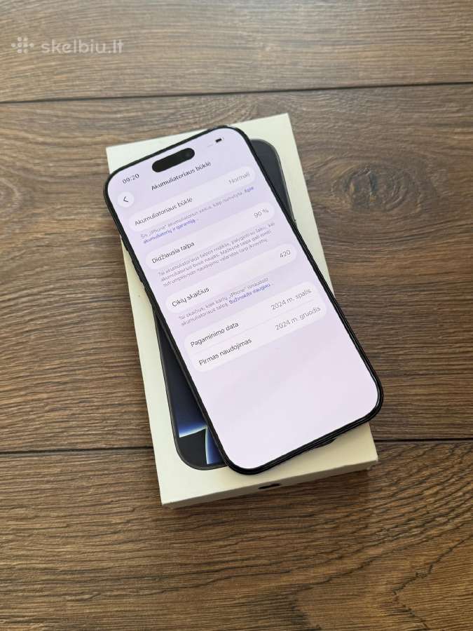 Apple iPhone 16 Pro 128gb Black Titanium - nuotraukos Nr. 7