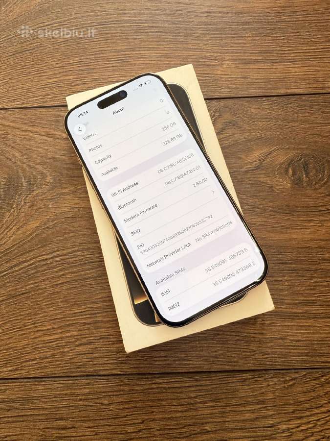 Apple iPhone 16 Pro 256gb Desert Titanium - nuotraukos Nr. 8