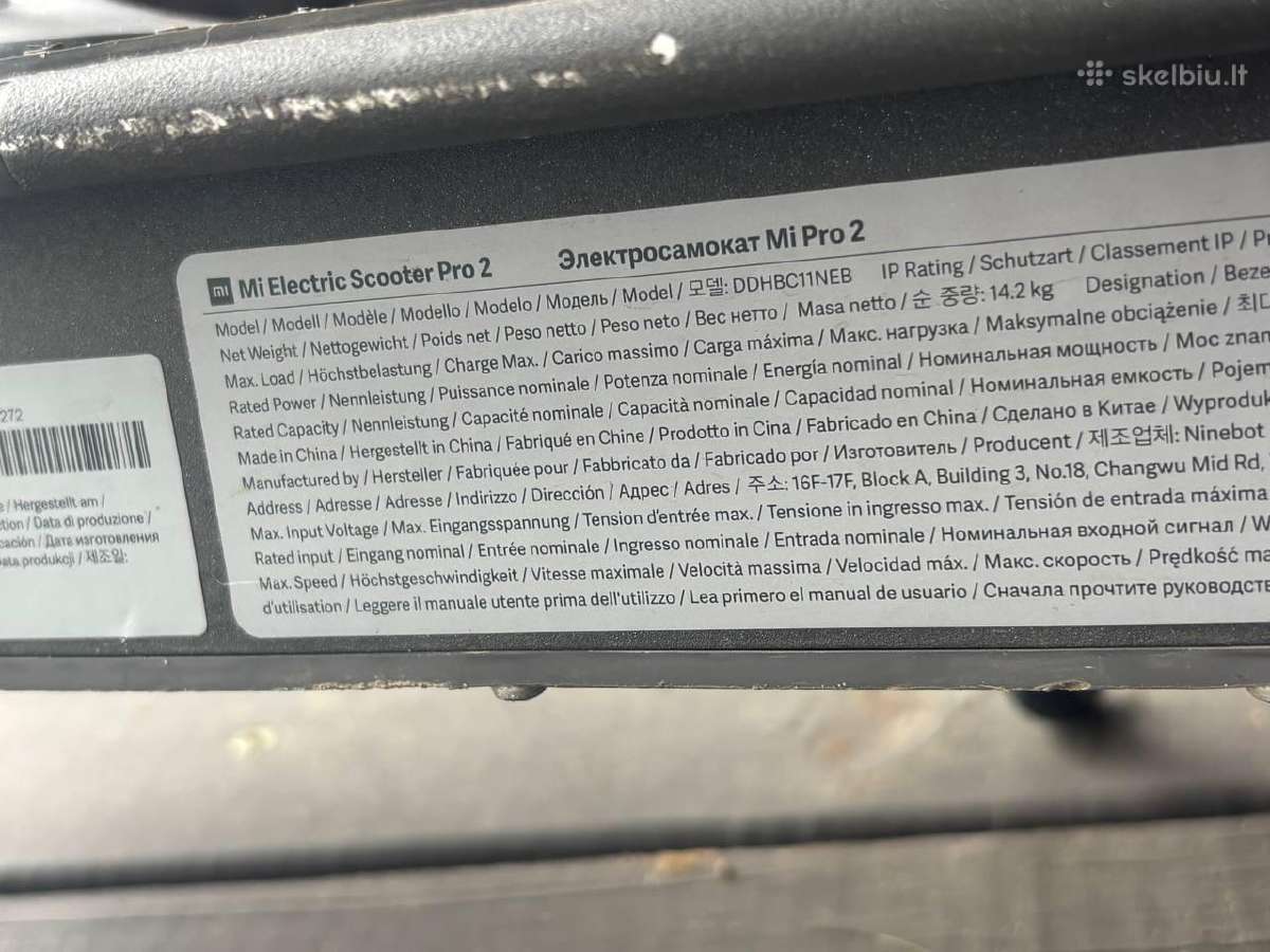 Xiaomi Mi Electric Scooter Pro 2 – naujas - nuotraukos Nr. 7