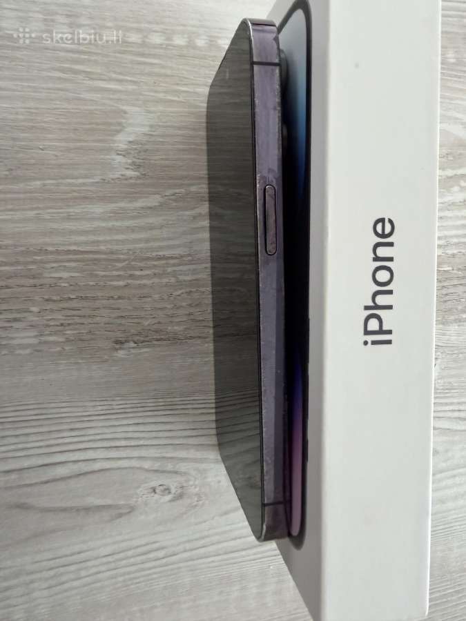 iPhone 14 pro, 256gb, deep Purple. Naudotas. - nuotraukos Nr. 4