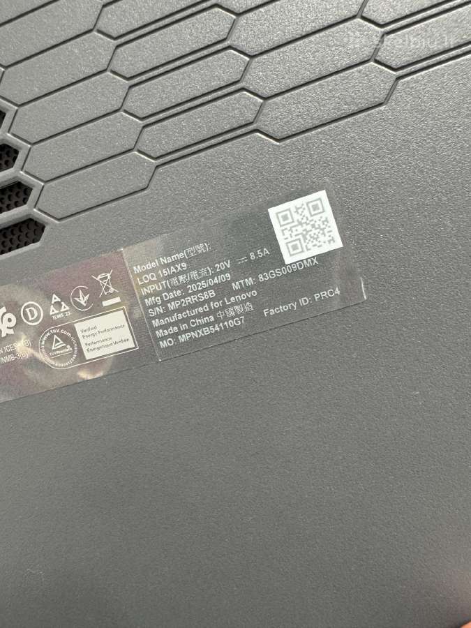 Lenovo Loq 15iax9 - nuotraukos Nr. 7