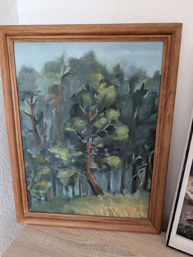 Du paveikslai aliejinai dažai - nuotraukos Nr. 2