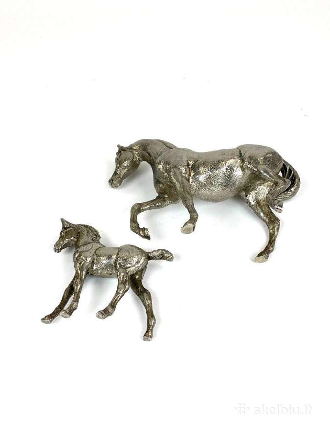 Metalinės žirgų statulos 2 vnt. Komplektas - nuotraukos Nr. 8