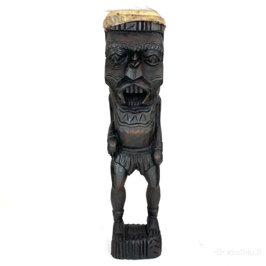 Medinė Tiki statula - nuotraukos Nr. 2