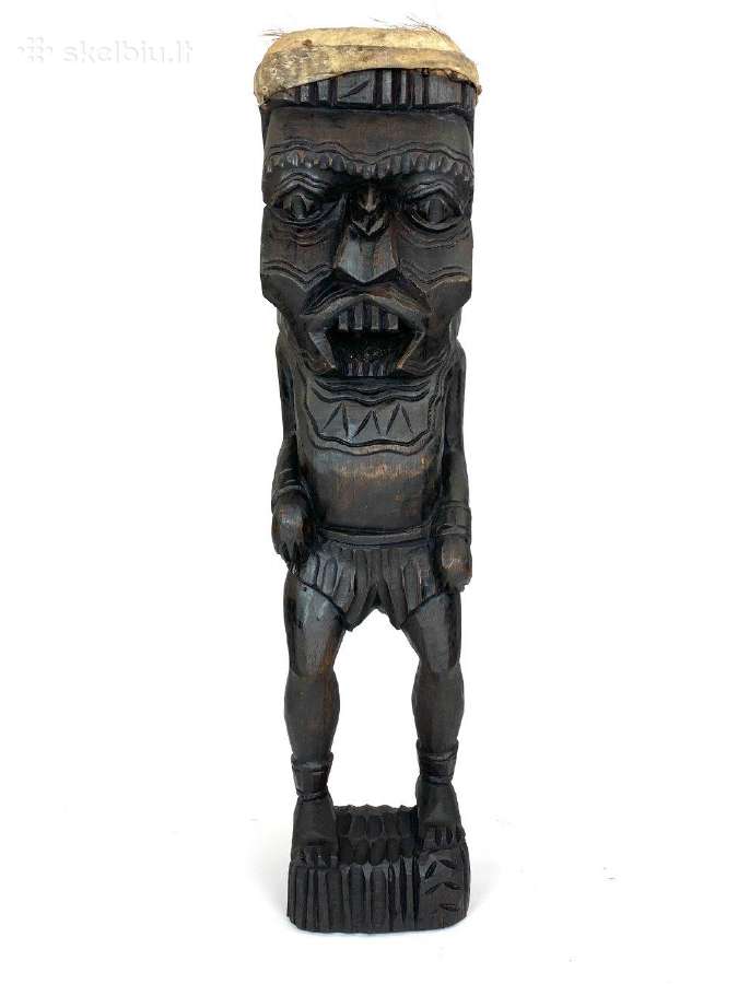Medinė Tiki statula - nuotraukos Nr. 3