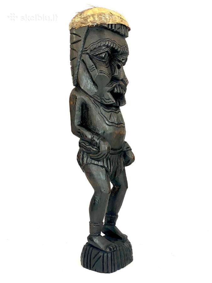 Medinė Tiki statula - nuotraukos Nr. 4
