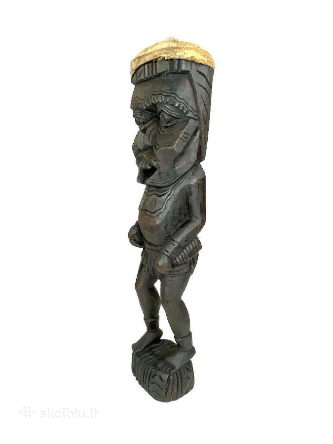 Medinė Tiki statula - nuotraukos Nr. 5