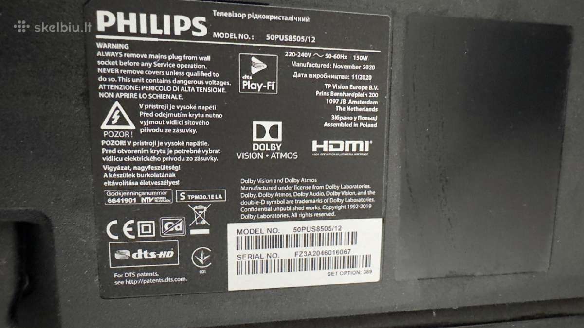 Philips televizorius - nuotraukos Nr. 3
