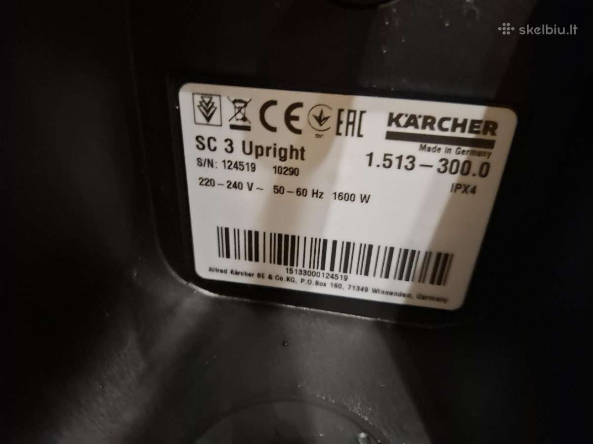 Karcher garų valymo įrenginys Sc3 Upright - nuotraukos Nr. 4