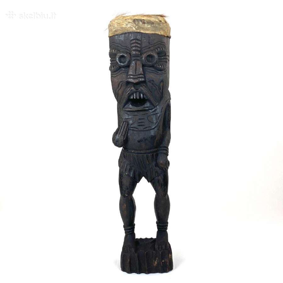 Medinė Tiki statula - nuotraukos Nr. 2