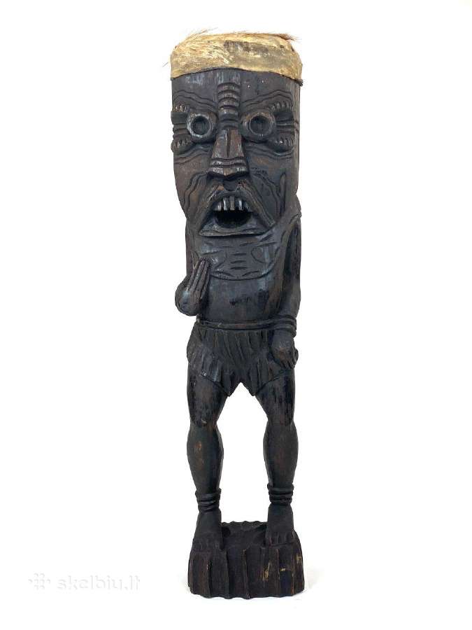 Medinė Tiki statula - nuotraukos Nr. 3