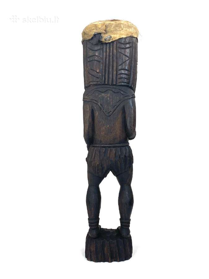 Medinė Tiki statula - nuotraukos Nr. 6