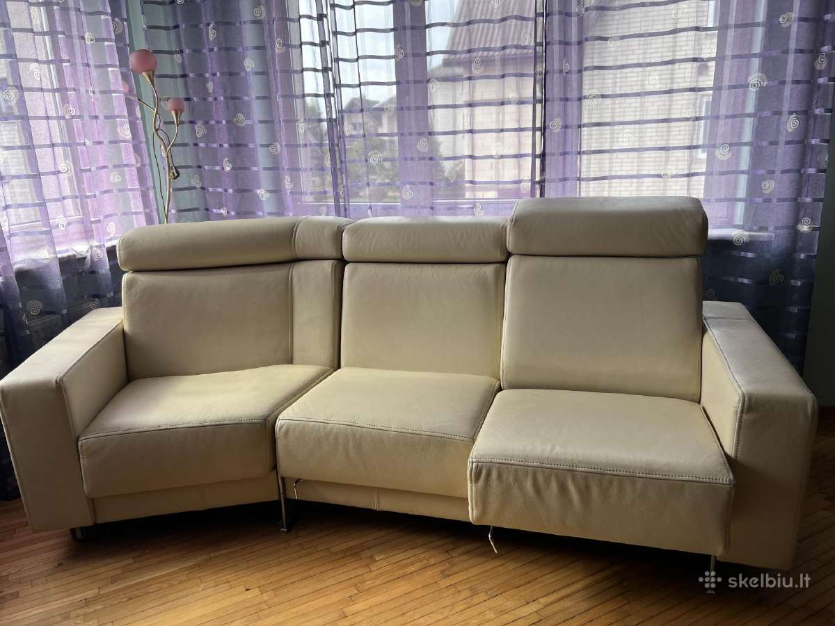 Parduodama odinė Kler sofa - nuotraukos Nr. 2