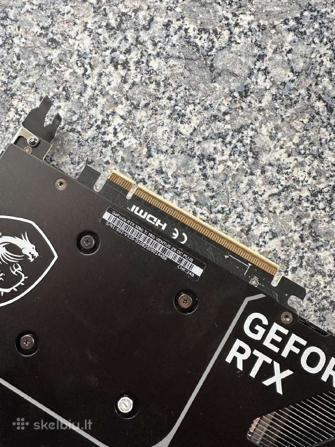 Msi Geforce Rtx 5060 Ti 16gb Ventus 2x Oc Plus - nuotraukos Nr. 5